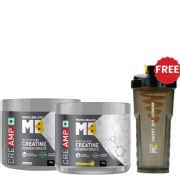 Creatine Monohydrate CreAMP Unflavoured & Citrus Blast Combo - 100g x 2