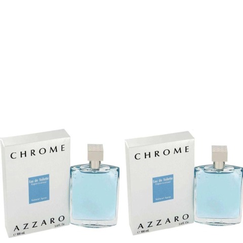 Azzaro Chrome EDT Set of 2,  100 ml  for Men 