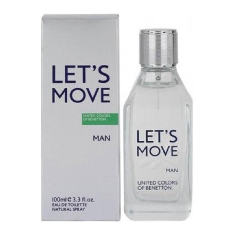 United Colors of Benetton Let's Move EDT,  100 ml  for Men 