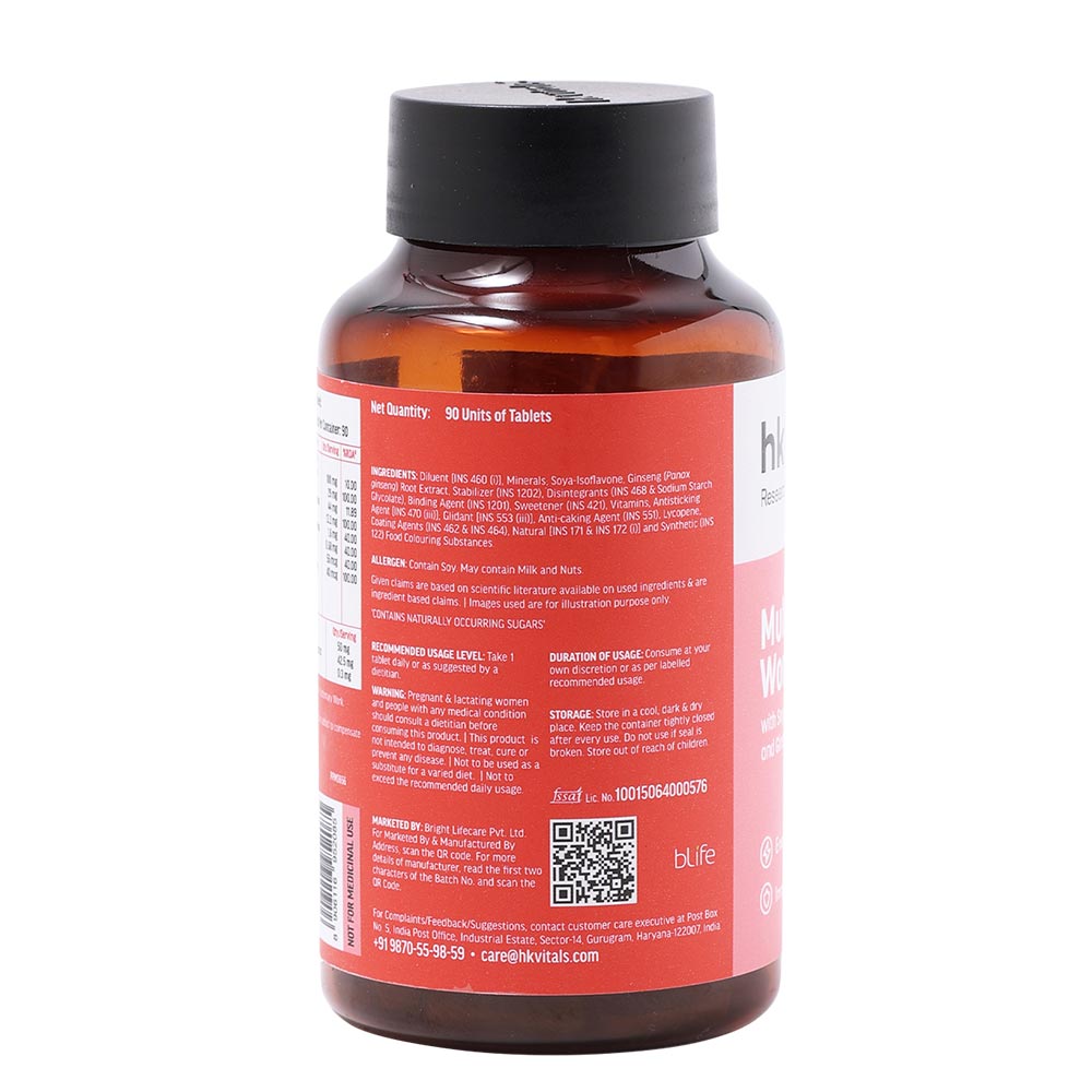 9 - HK Vitals Multivitamin Women with Soya-Isoflavone Lycopene & Ginseng,  90 tablet(s)  Unflavoured