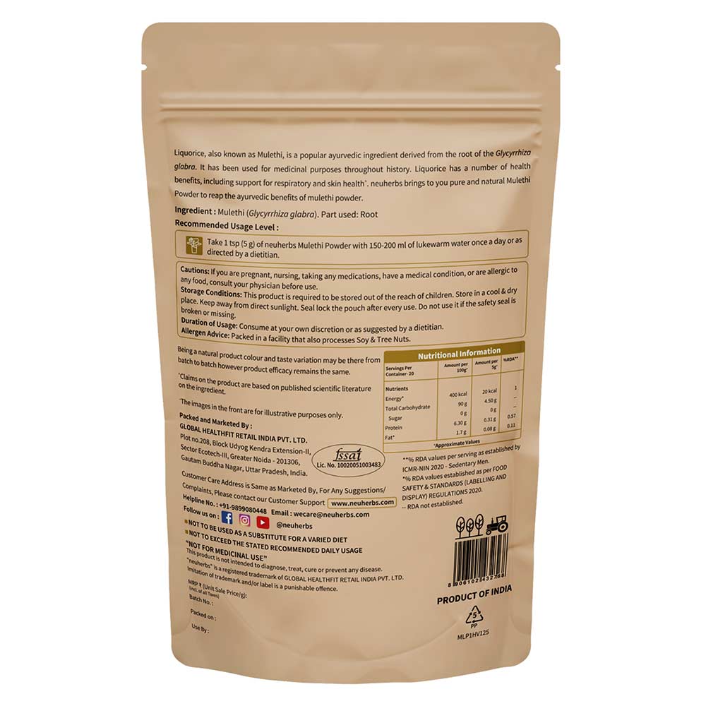 4 - Neuherbs Organic Mulethi Powder,  100 g 