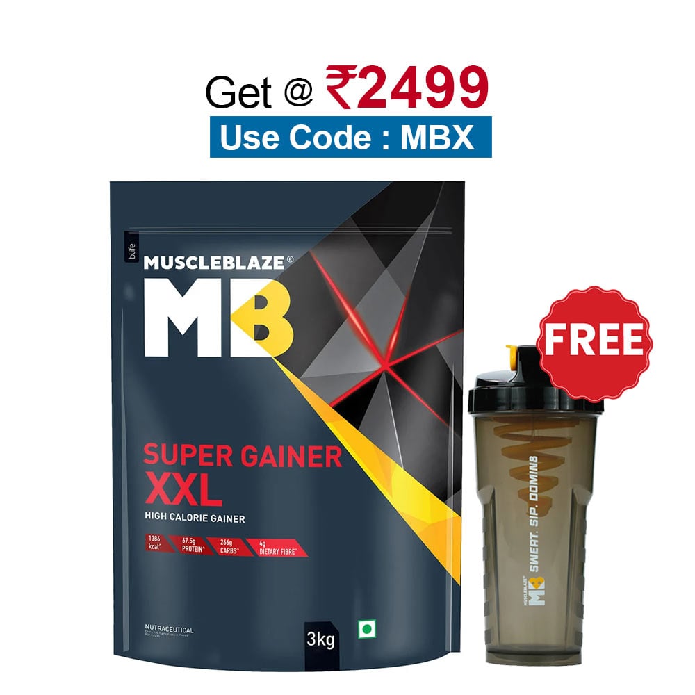 MuscleBlaze Super Gainer XXL,  6.6 lb  Choco Caramel 