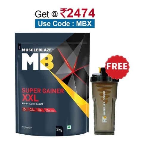 MuscleBlaze Super Gainer XXL, 6.6 lb Choco Caramel