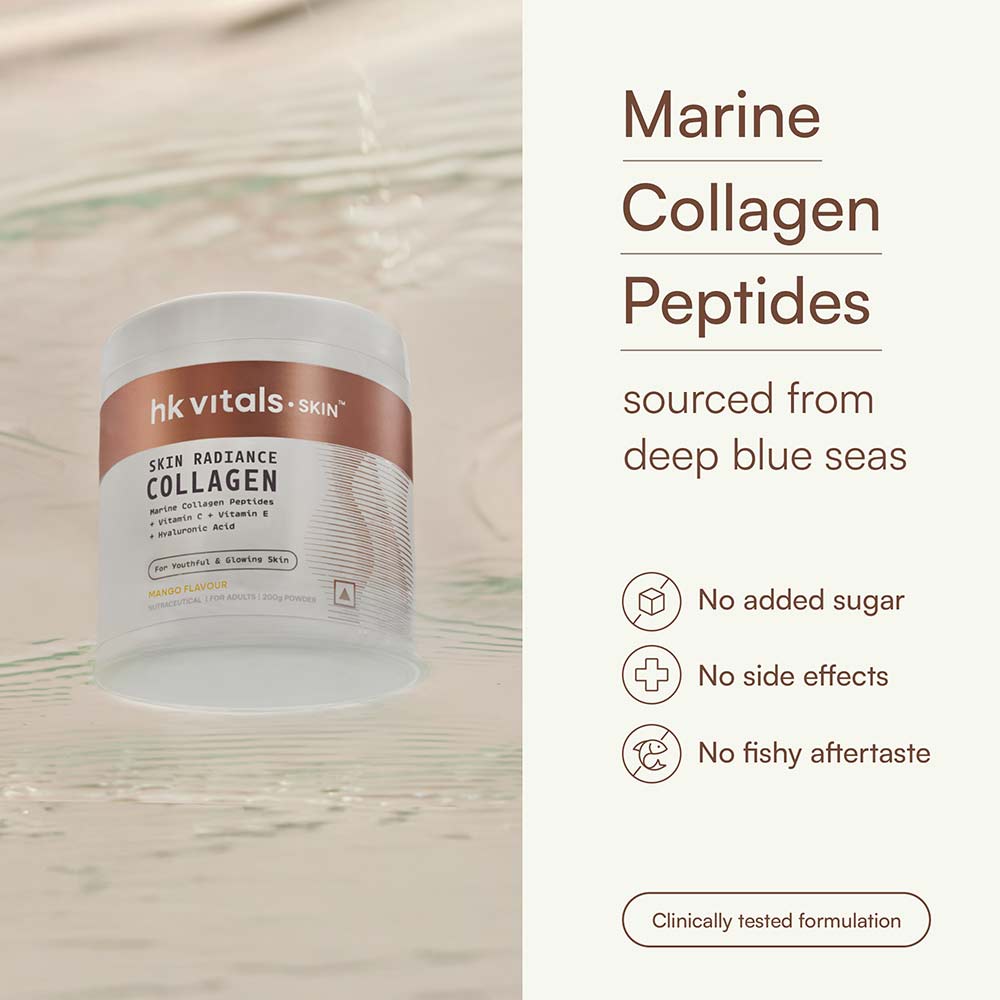 10 - HK Vitals Skin Radiance Collagen,  Marine Collagen  200 g  Mango