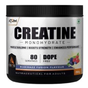 AS-IT-IS Nutrition ATOM Creatine Monohydrate, 250 g (0.55 lb), Blue Razz Fusion