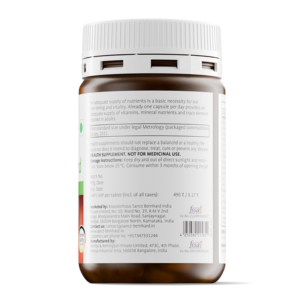 2 - Krauterhaus Sanct Bernhard Daily Vitamin Blend,  60 capsules  Unflavoured 
