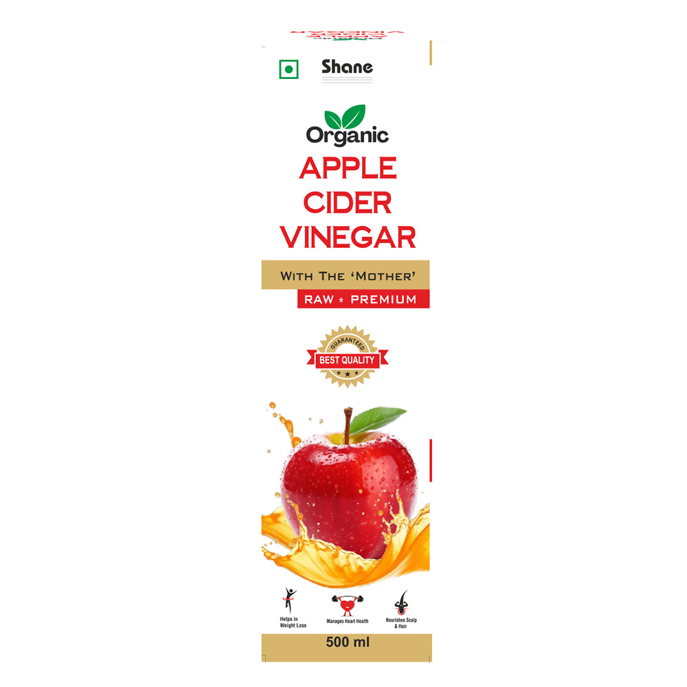 1 - Shane Organic Apple Cider Vinegar,  500 ml  Raw & Premium 