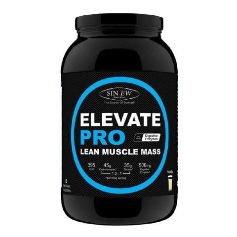 Sinew Nutrition Elevate Pro Lean Muscle Mass with Digestive Enzymes, 2.2 lb Vanilla