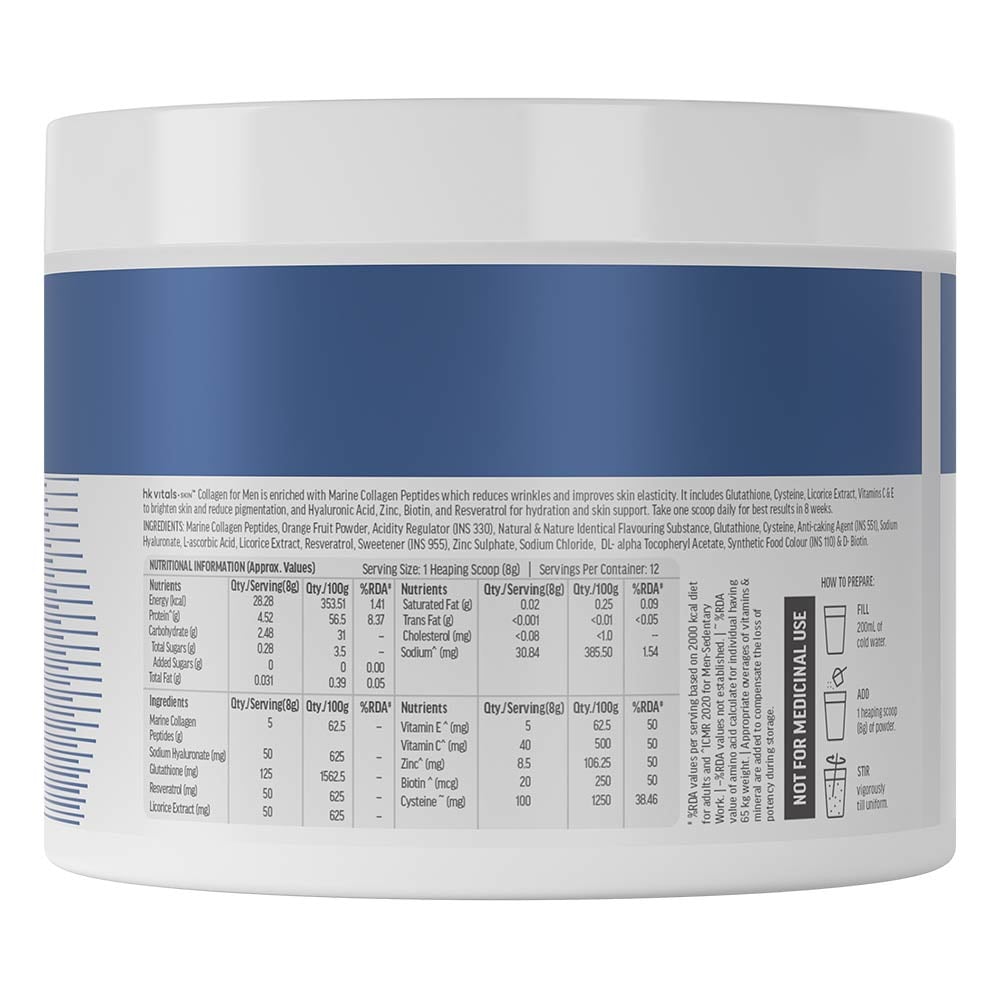30 - HK Vitals Collagen for Men,  Marine Collagen  100 g  Orange