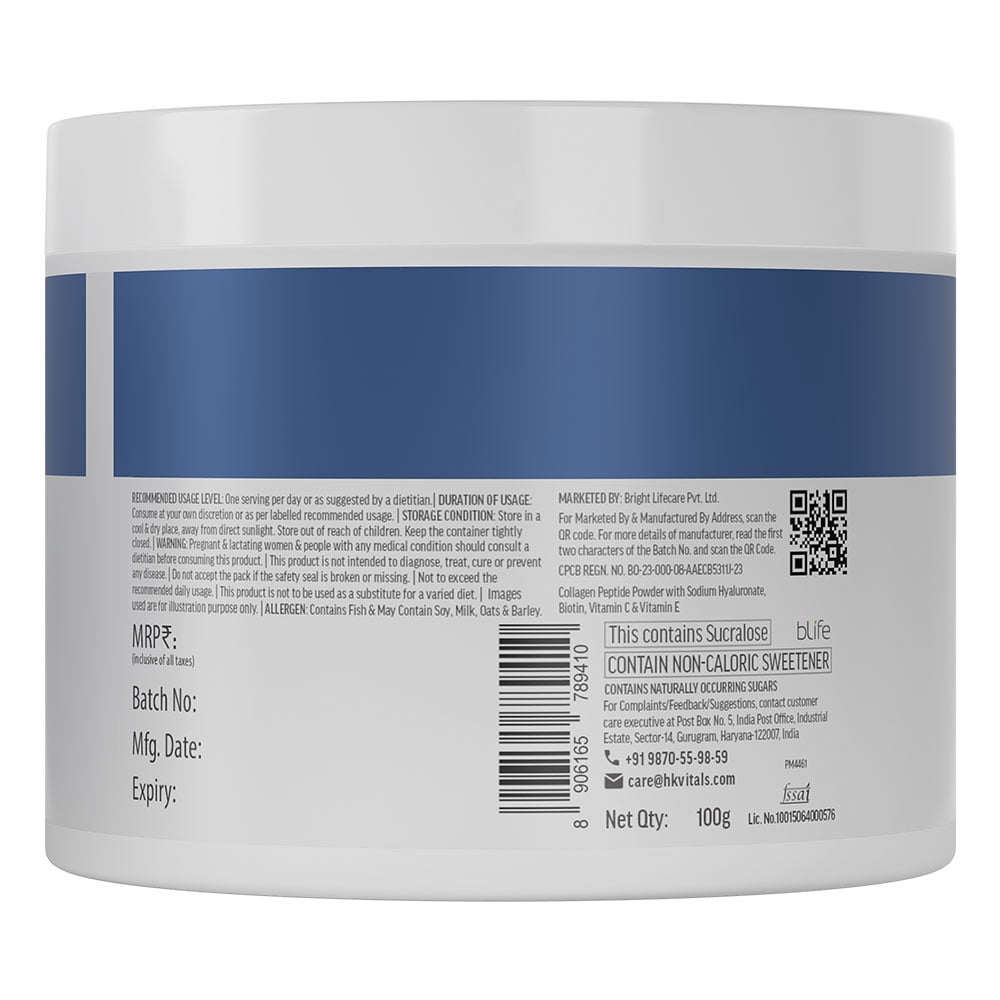 10 - HK Vitals Collagen for Men,  Marine Collagen  100 g  Orange