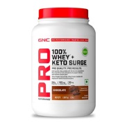 GNC Pro Performance 100% Whey + Keto Surge- 2 lb Chocolate