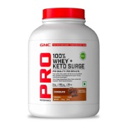 GNC Pro Performance 100% Whey + Keto Surge- 4 lb Chocolate