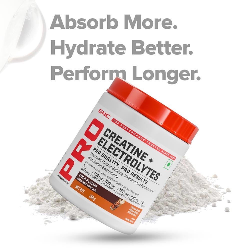 8 - GNC Pro Performance Creatine+ Electrolytes,  Orange  0.55 lb 