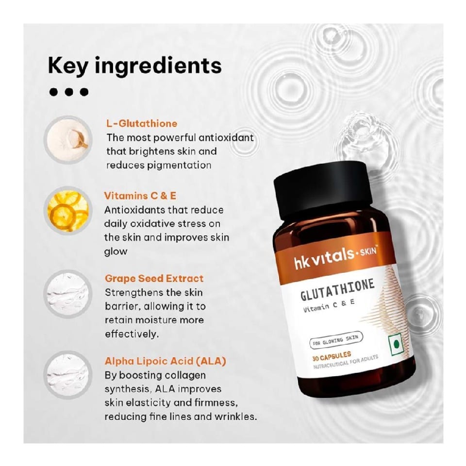 l glutathione vital HK Vitals Glutathione, 30 capsules Online @ Best Prices ingredient:herbals Count:120ct APLB - Glutathione Niacinamide