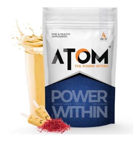 1 - AS-IT-IS Nutrition ATOM PWR Whey Protein,  2.2 lb  Kesar Kulfi 