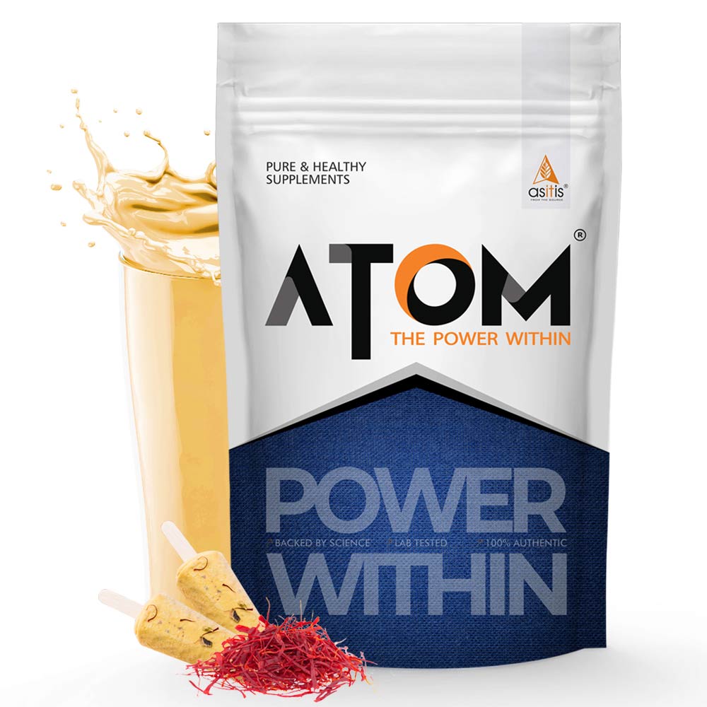 1 - AS-IT-IS Nutrition ATOM PWR Whey Protein,  2.2 lb  Kesar Kulfi 