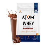 AS-IT-IS Nutrition ATOM Whey Protein with Enzymes, 1 kg (2.2 lb), Double Rich Chocolate