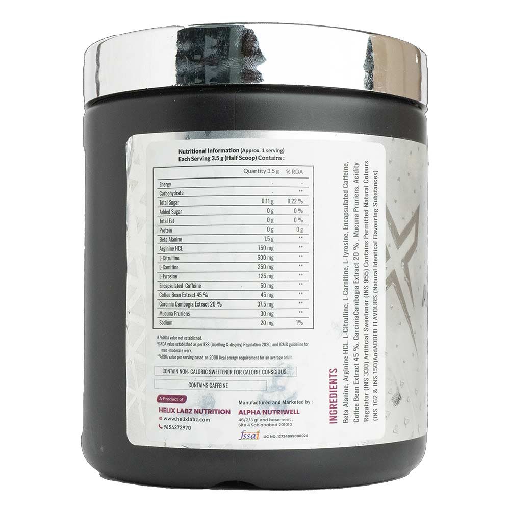 2 - Helixlabz Pre Rider Pre-Workout,  0.33 lb  Fruit Punch 