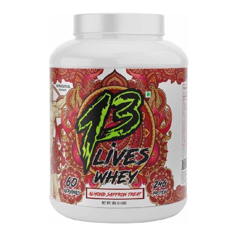 1 - 13 Lives Whey Protein,  4.4 lb  Almond Saffron Treat 