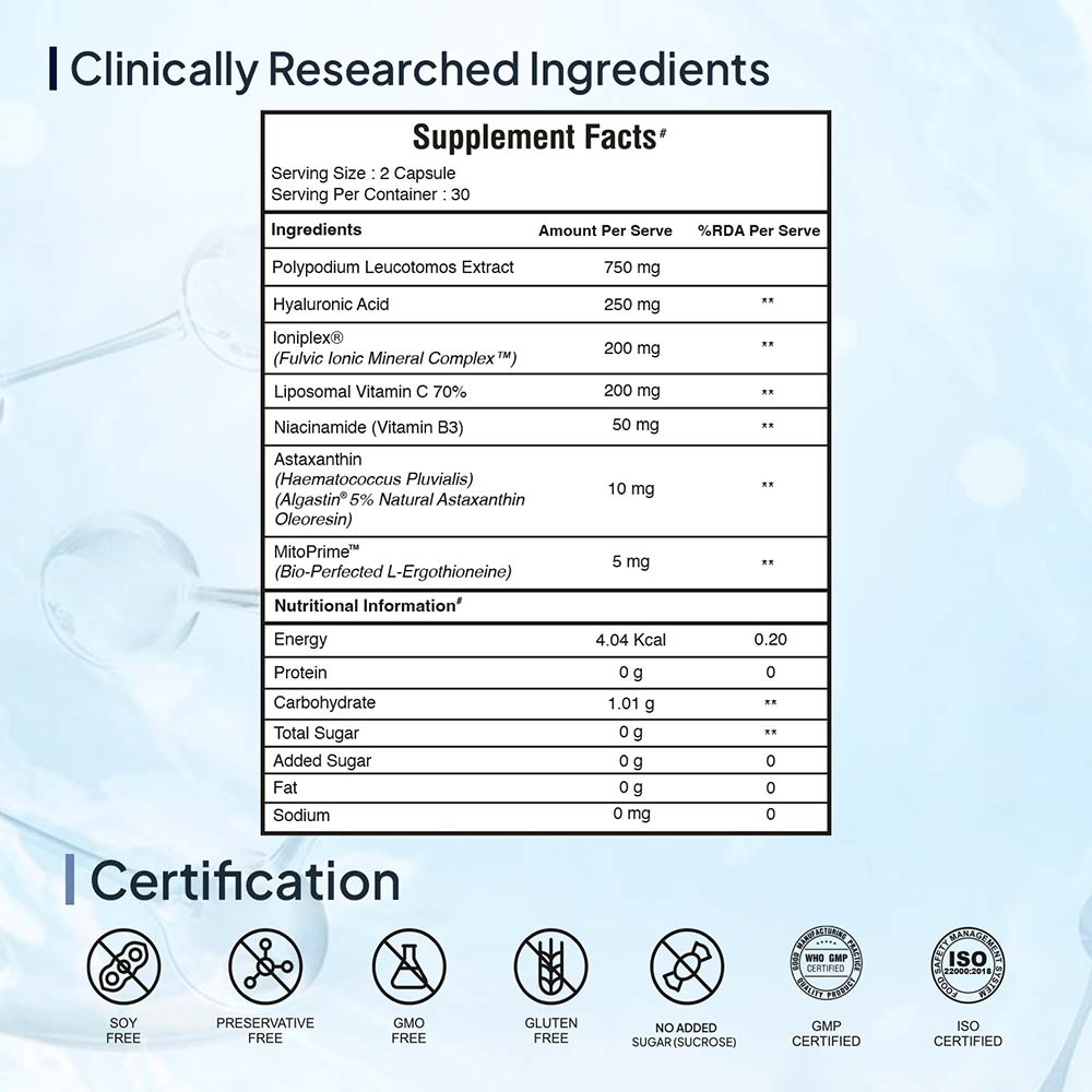 14 - Miduty Pigment Clear+,  60 capsules 