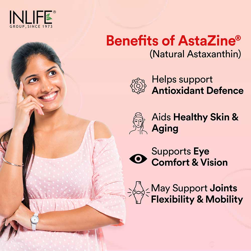 9 - INLIFE Astaxanthin 4mg,  30 veggie capsule(s) 