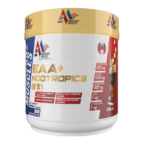 1 - Americanz Muscles EAA + Nootropics 8:1:1,  Cola  0.66 lb  30 Servings 