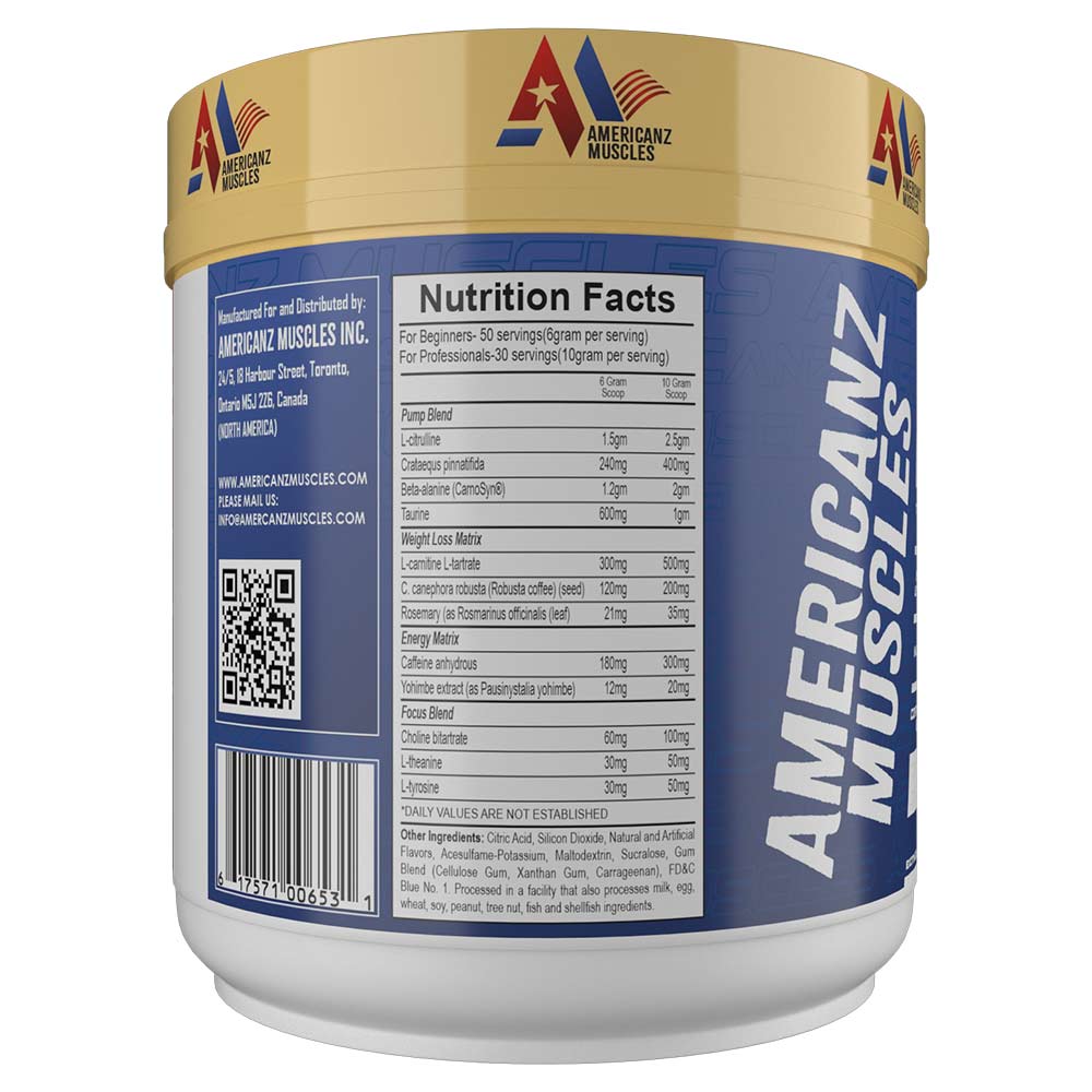 3 - Americanz Muscles Super Burn,  0.66 lb  Orange Lime 
