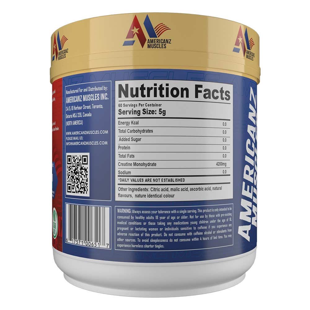 3 - Americanz Muscles Creatine Monohydrate,  Mango Madness  0.66 lb 