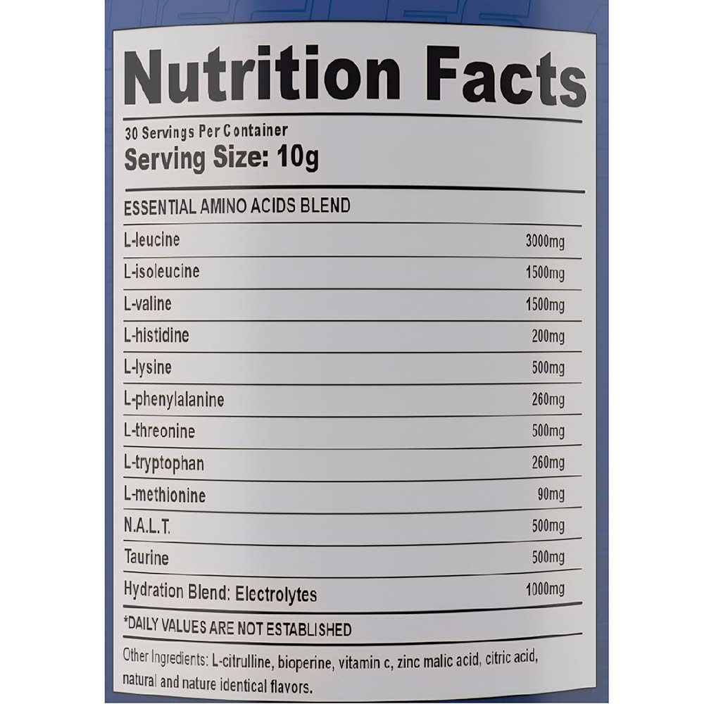 4 - Americanz Muscles EAA + Nootropics 8:1:1,  Lychee  0.66 lb  30 Servings 
