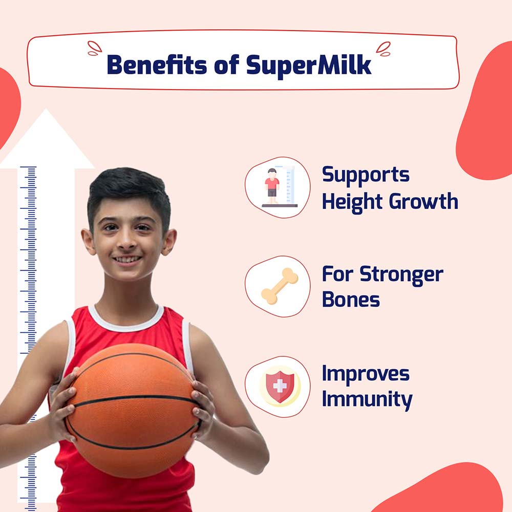 3 - Supermilk Height+ for Boy 13+ years,  400 g  Cafe Mocha  13+ Yrs  Boy  Height+ 