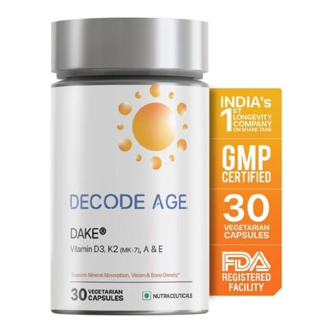 1 - Decode Age DAKE Vitamin D3, K2 (MK-7), A & E,  30 veggie capsule(s) 
