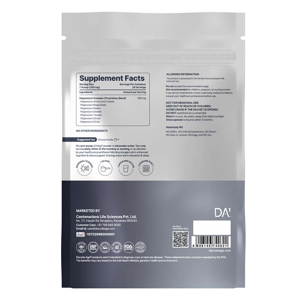 2 - Decode Age Mag7 Seven Magnesium Complex Powder,  Unflavoured  10 g 