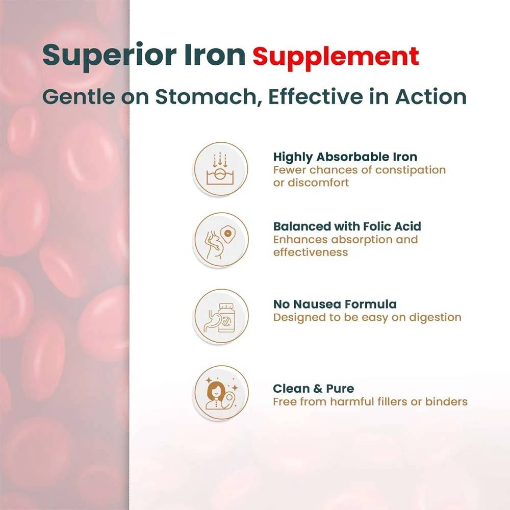 5 - Vaamveda Iron & Folic Acid (Pack of 2),  60 tablet(s) 