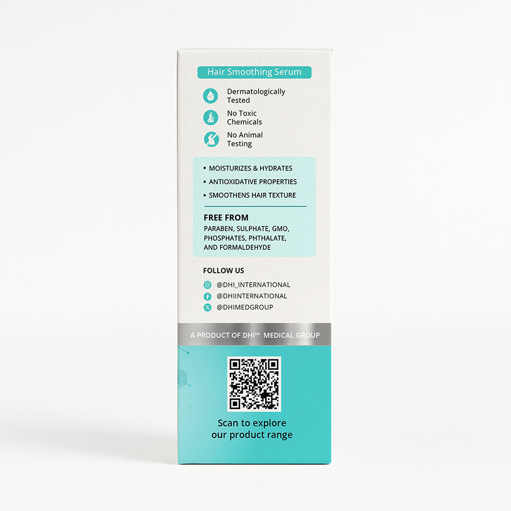 4 - DHI Hair Smoothing Serum,  100 ml  for Dry & Frizzy Hair 