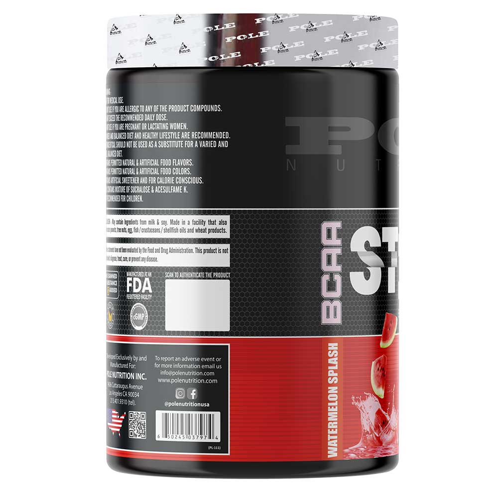 2 - Pole Nutrition BCAA Stroke,  0.93 lb  30 Servings  Watermelon Splash 
