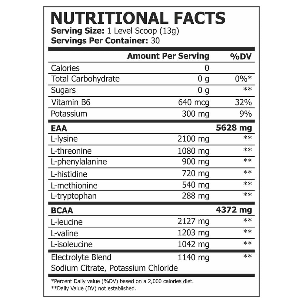 3 - Pole Nutrition EAA,  Natural Lime  0.86 lb  30 Servings 