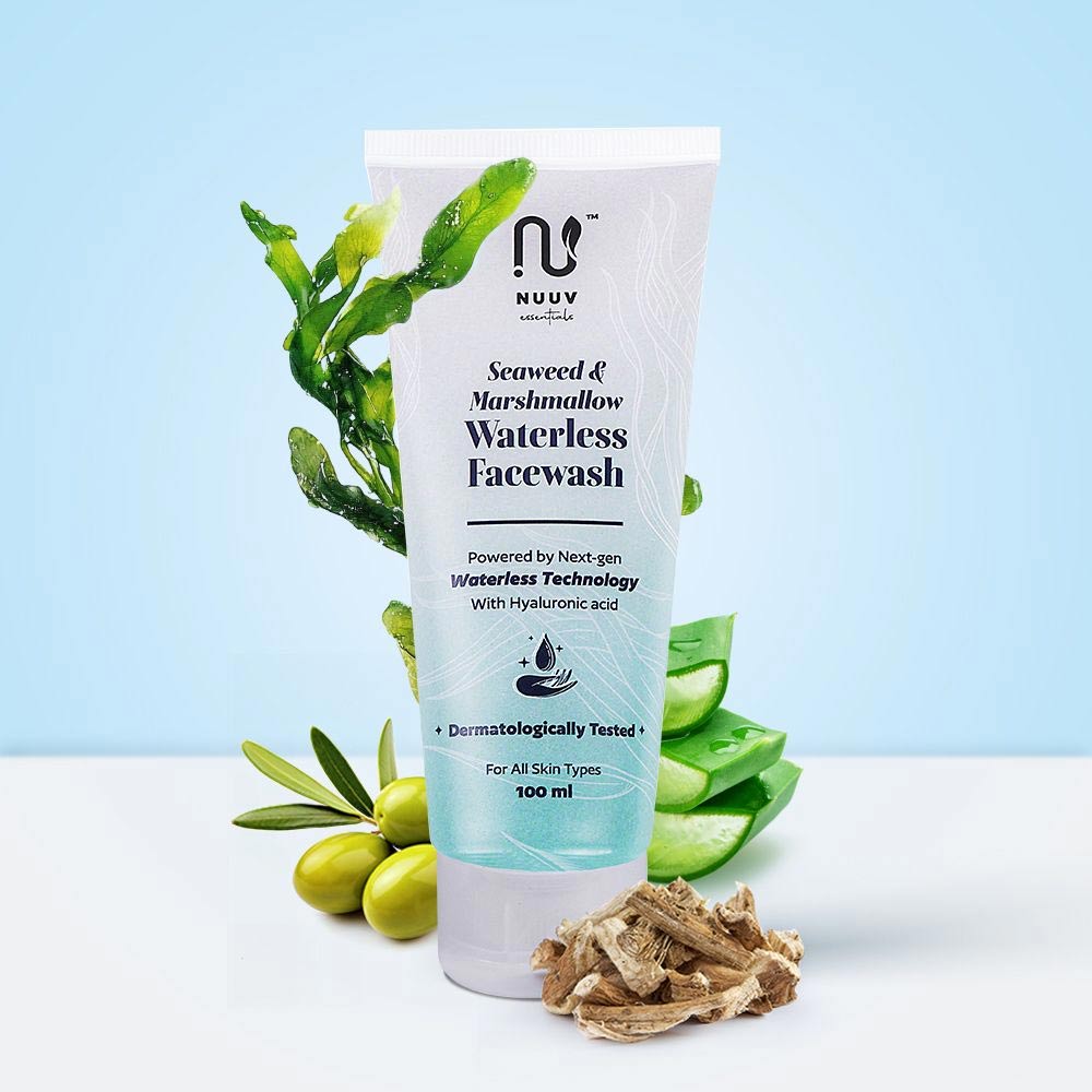 3 - Nuuv Essentials Seaweed & Marshmallow Waterless Face Wash,  100 ml  for All Skin Types 