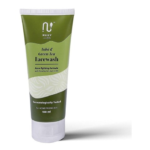 1 - Nuuv Essentials Tulsi & Green Tea Face Wash,  100 ml  for Acne Prone Skin 