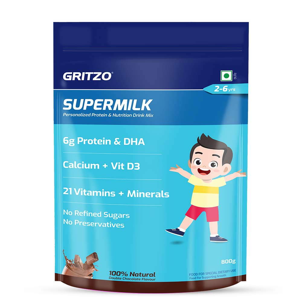 2 - Supermilk Overall Growth for Boy/Girl 2 to 6 years, 800 g Double Chocolate 2-6 Yrs Boy/Girl Overall Growth