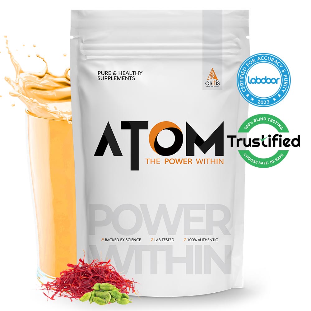 1 - AS-IT-IS Nutrition ATOM Whey Protein with Enzymes,  2.2 lb  Kesar Elaichi 