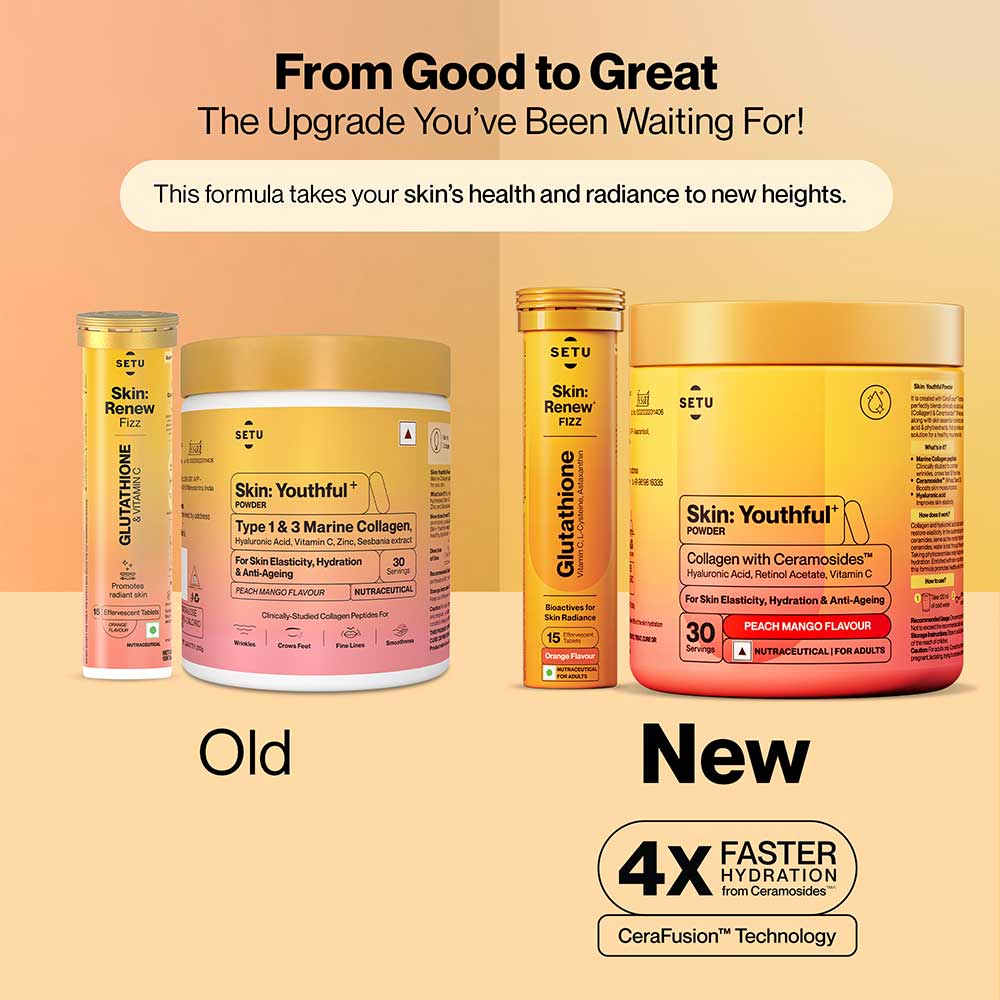 2 - Setu Skin: Renew Fizz & Skin: Youthful Combo,  Orange & Peach Mango  2 Piece(s)/Pack 