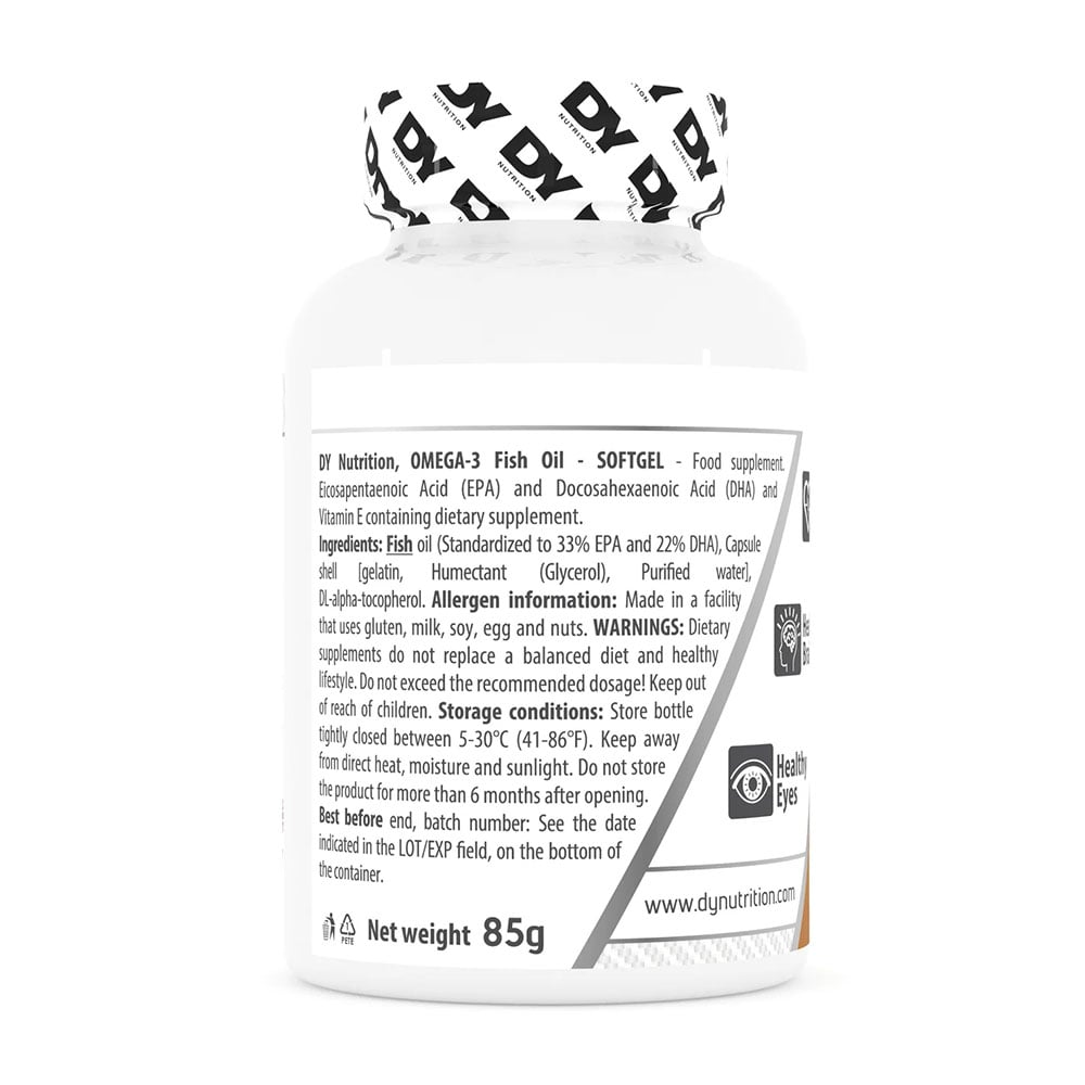 2 - DY Nutrition Omega-3 Fish Oil,  60 softgels 
