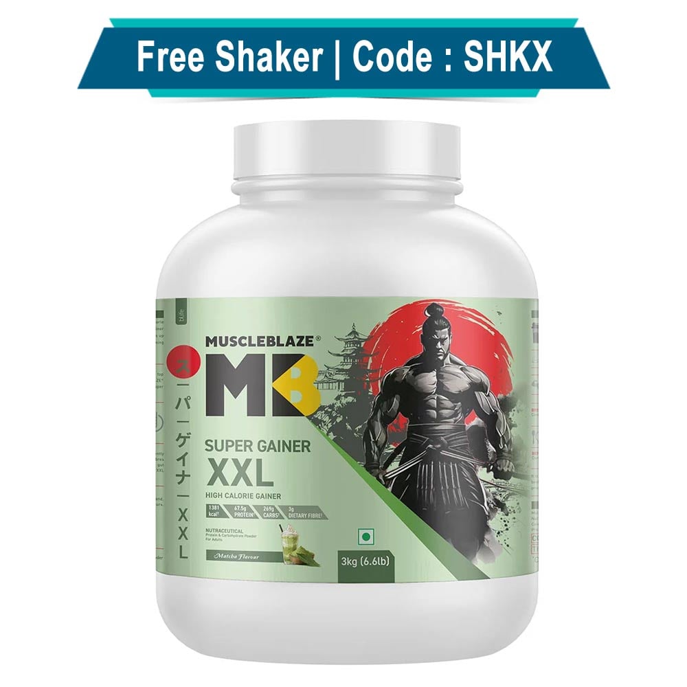 MuscleBlaze Super Gainer XXL,  6.6 lb  Matcha 