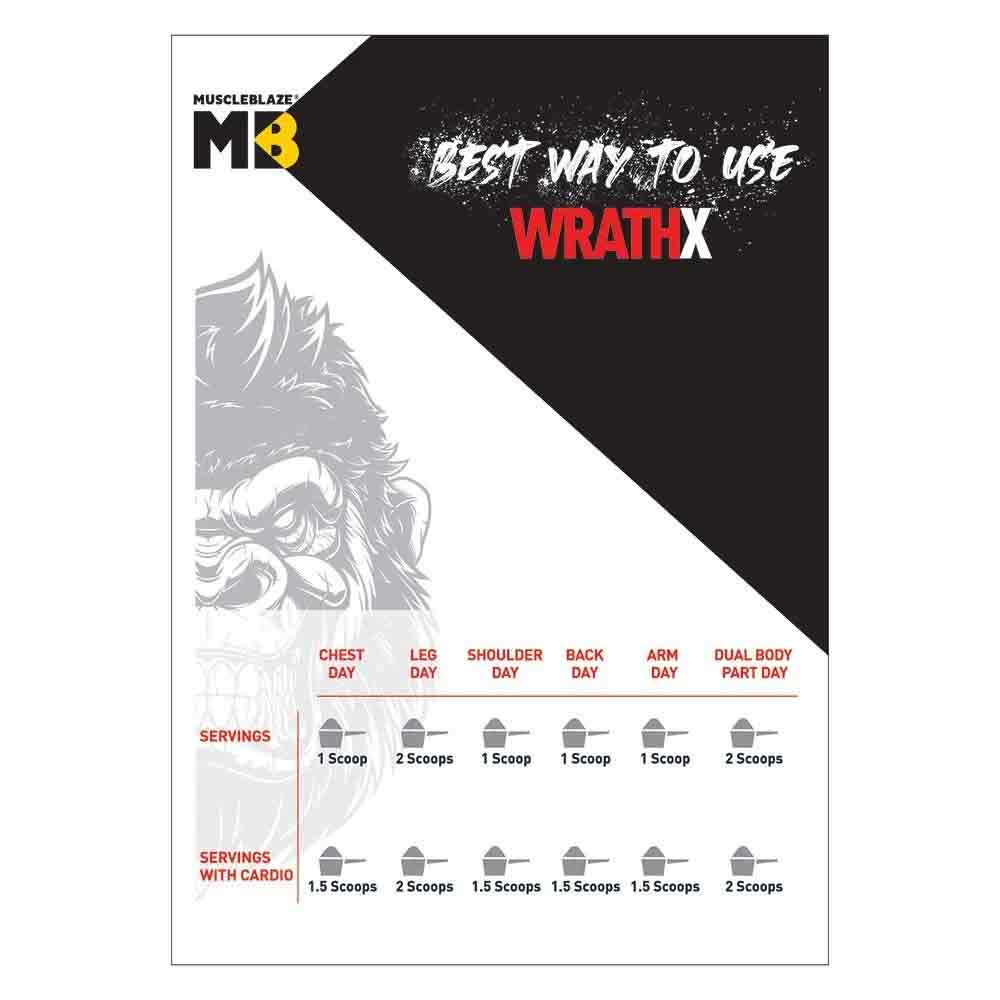 3 - MuscleBlaze Pre Workout WrathX OP,  0.66 lb  Voodoo Black 