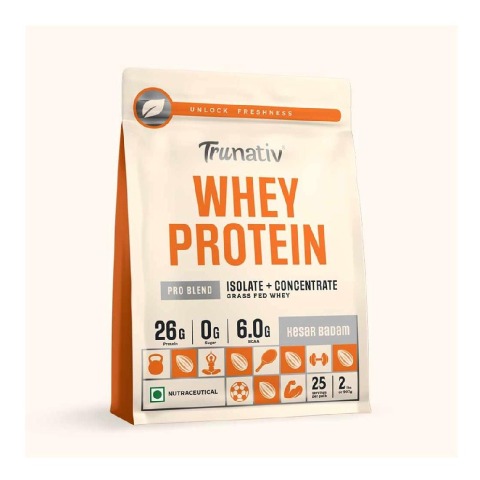 1 - TruNativ Pro Blend Whey Protein,  2 lb  Kesar Badam 