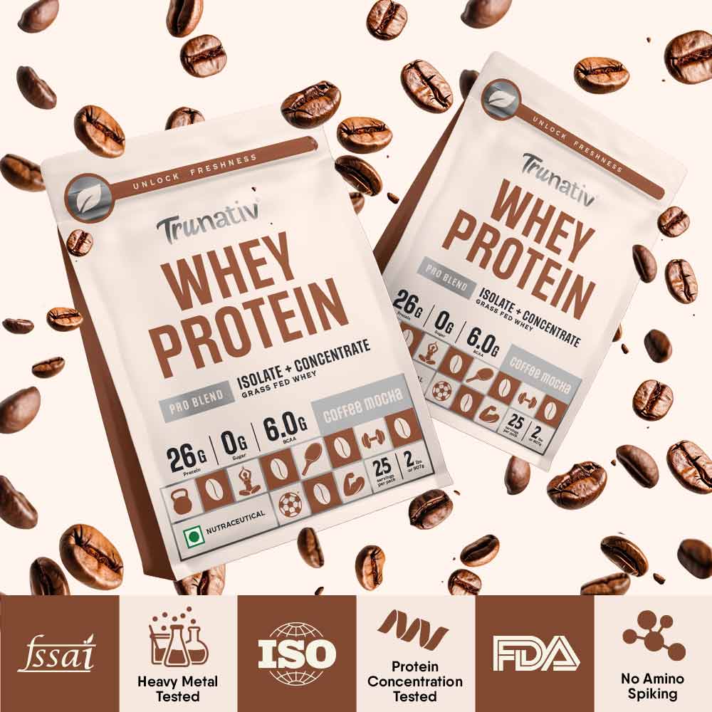 8 - TruNativ Pro Blend Whey Protein,  2 lb  Coffee Mocha 