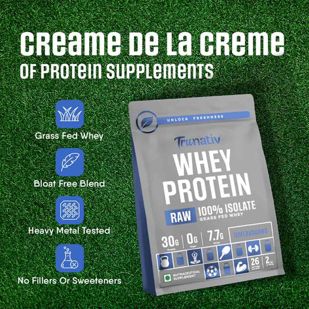 4 - TruNativ Raw Whey Protein Isolate,  2 lb  Unflavoured 