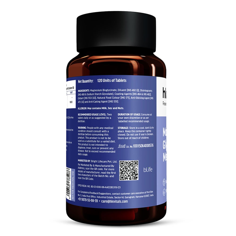 11 - HealthKart HK Vitals Magnesium Glycinate,  Unflavoured  120 tablet(s)