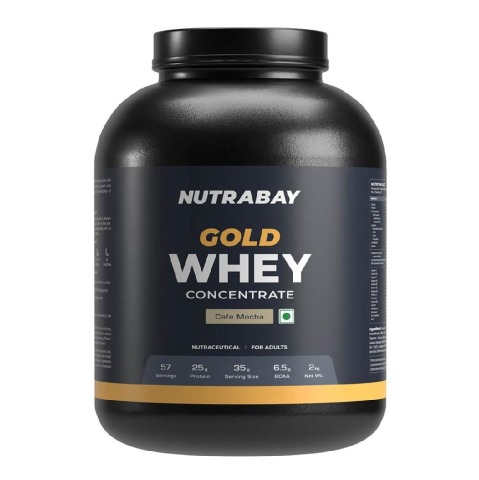 1 - Nutrabay Gold Concentrate Whey Protein,  4.4 lb  Cafe Mocha 