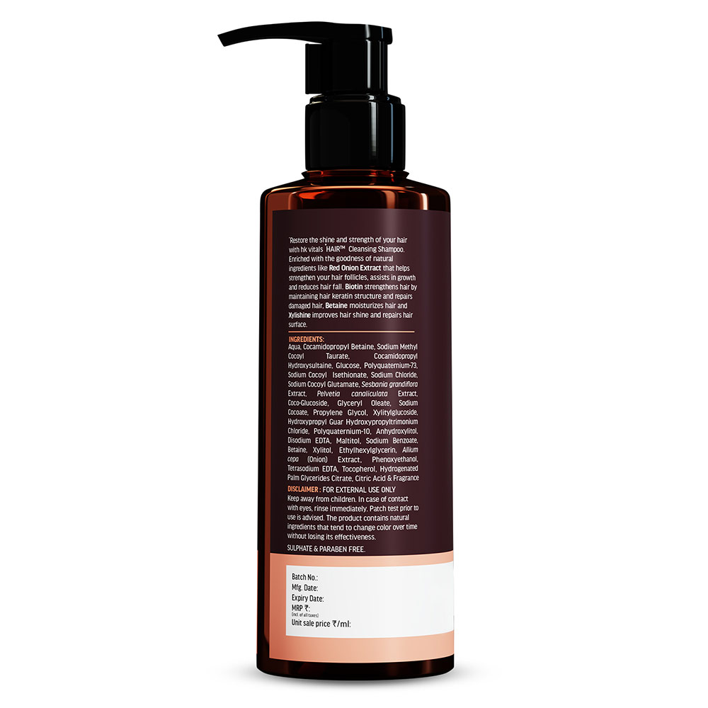 10 - HealthKart HK Vitals Biotin Shampoo,  175 ml  with Red Onion Extract